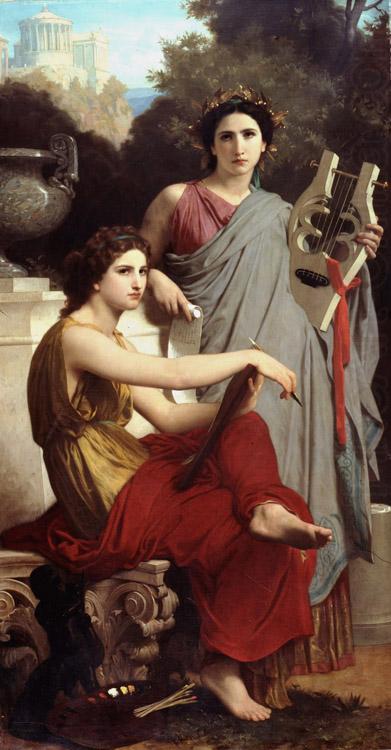 Lart et la litterature Art and Literature (mk26), Adolphe William Bouguereau